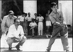 Tanada playing baseball